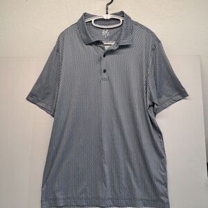 Deolax Stretch Performance Golf Polo Black/gray Shirt Mens Size XL